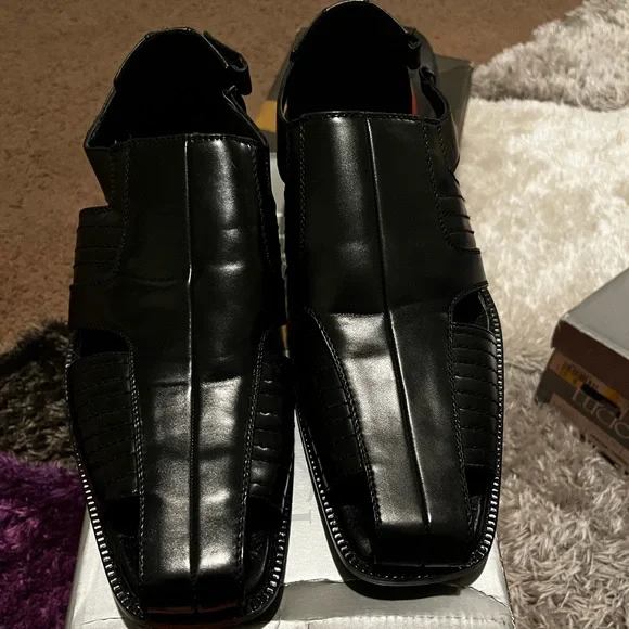 Shoes | Blackshiny Lucio Ricci Men Casual Sandal | Poshmark display picture 3